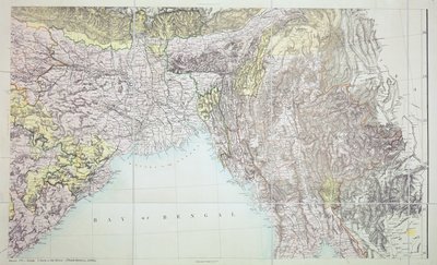 Mapa de la Bahía de Bengala, 1898 de English School